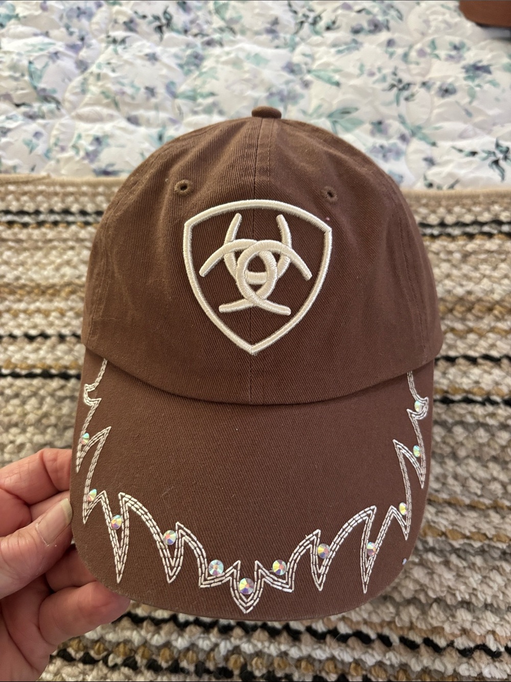 Brown women’s ariat cap